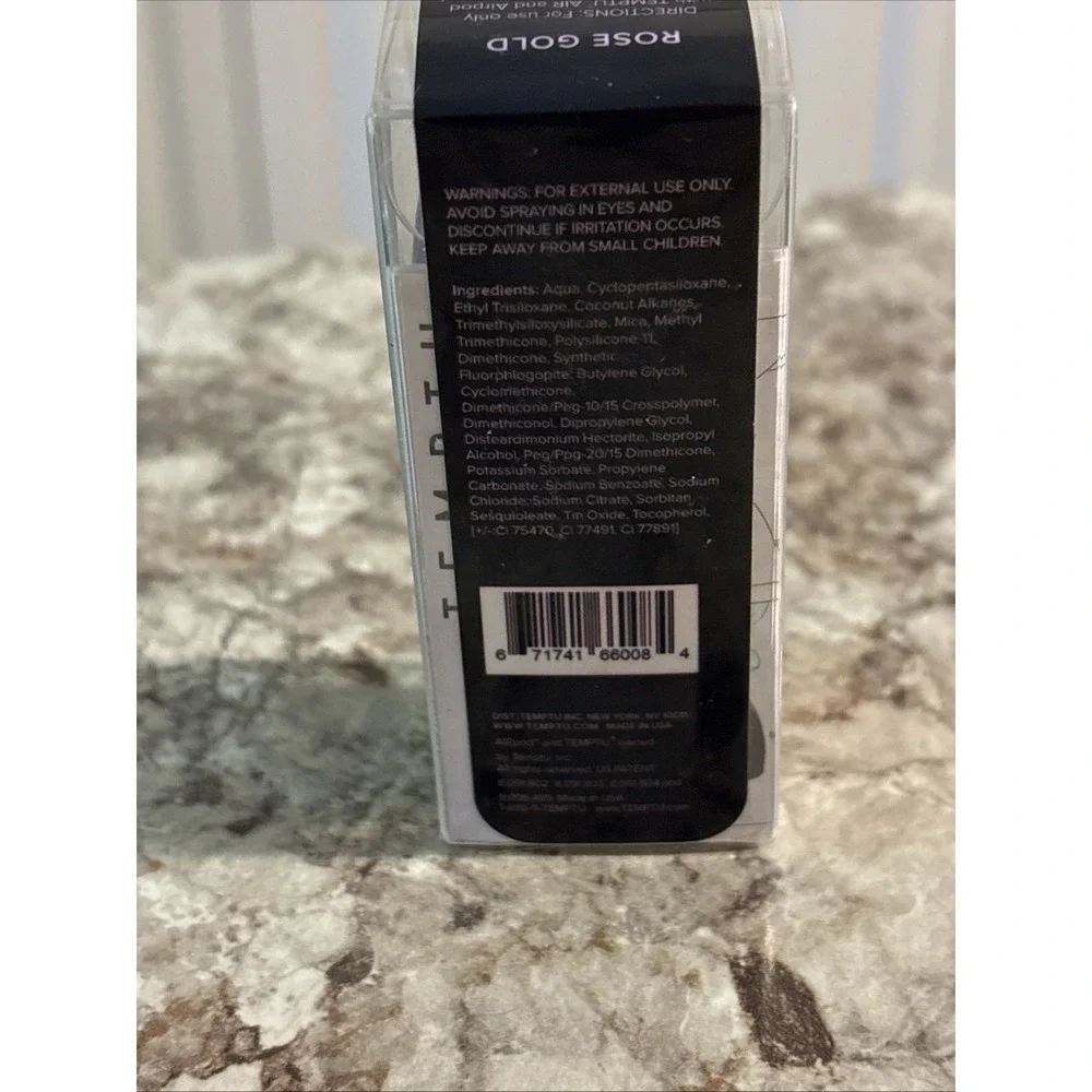 TEMPTU Perfect Canvas Airbrush Highlighter Rose Gold .10‎ fl oz-Package Distress